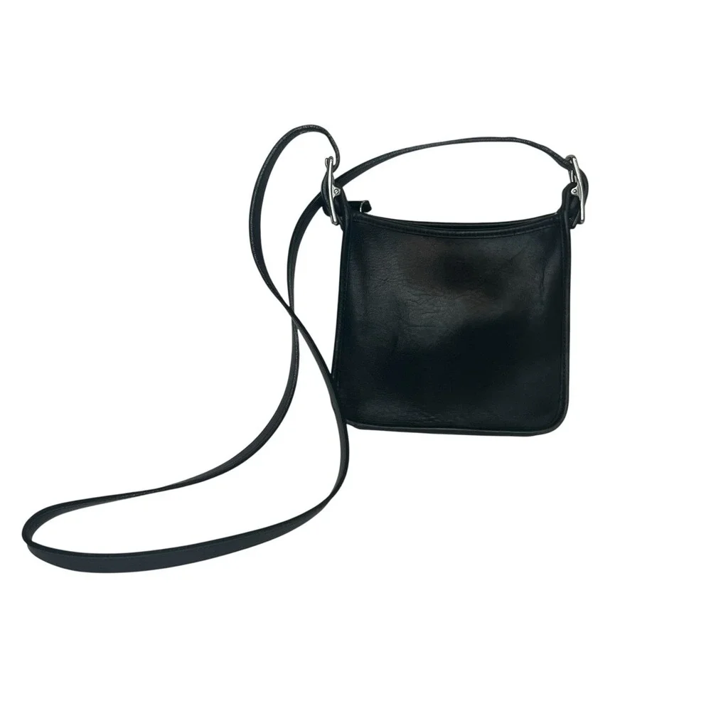 Vintage Coach Janice Legacy Black Leather Mini Crossbody 2003‎ 6610 Adjustable